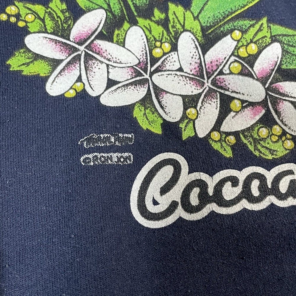 Ron Jon Surf Shop Crewneck Sweatshirt Mens M Floral Hawaiian Cocoa Beach Blue - Picture 8 of 9